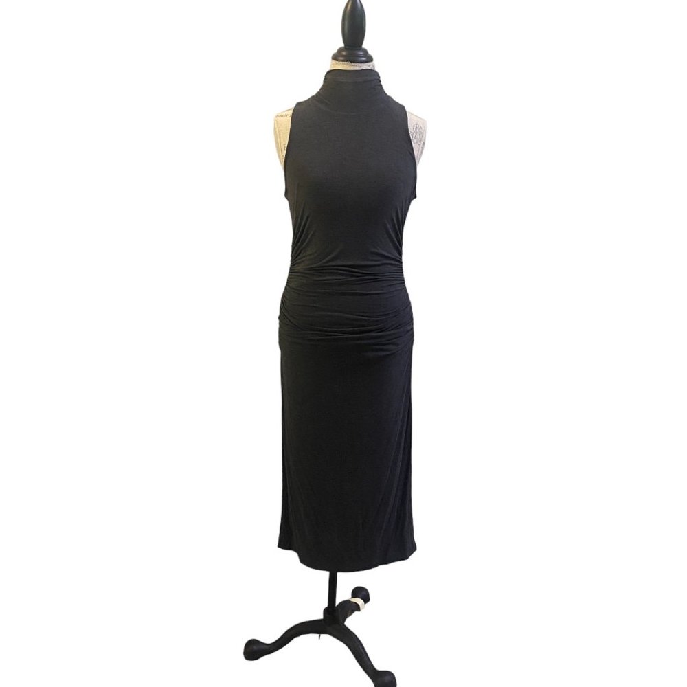 WHBM Charcoal Sleeveless Dress